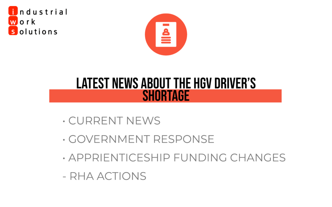 Latest news about the HGV Driver Shortage